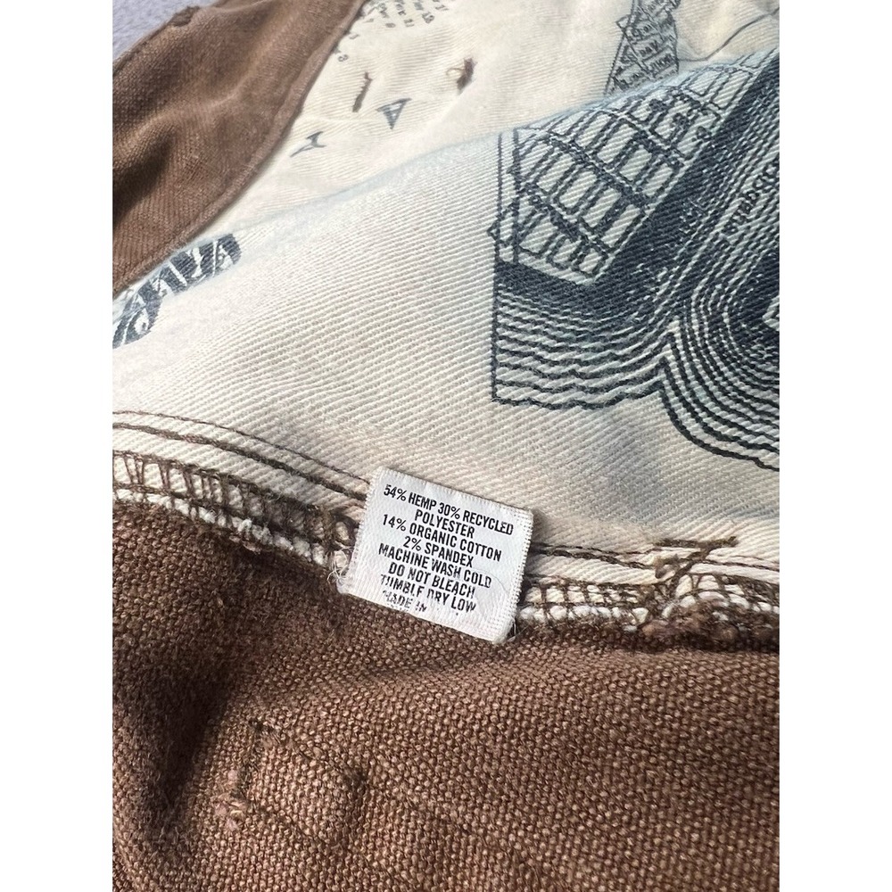 Taylor Stitch Jeans Men's‎ 30x35 Brown Button Fly Hemp Blend - Picture 8 of 10